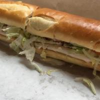 Tuna Hoagie · Tuna salad, tomato, red onion, lettuce, cheese, hoagie roll.