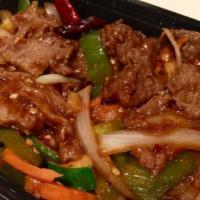 Szechuan Beef Dinner Size  · Served with steamed rice. good for 2 to 3 people