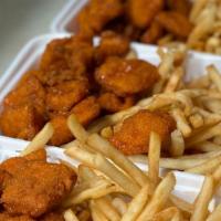 Nuggets With Fries · Nugget Flavor of your choice & French Fries.

Breaded White Meat Chicken Nugget Patties and ...