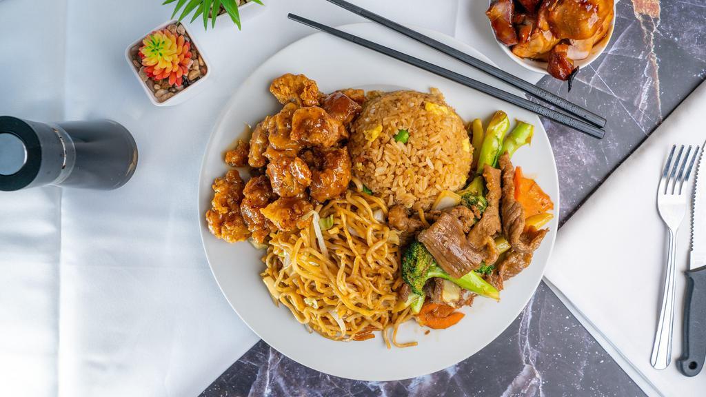 2 Item Combo  · Served with chow mein & rice