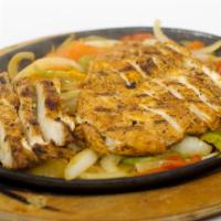 Chicken, Beef Or Mixed Fajitas · Your choice of tender sliced chicken, beef or a combination of both. Cooked with onions, tom...