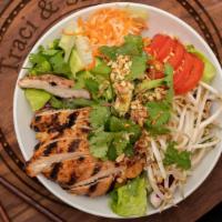 Chau'S Chicken Salad · The dish dad made! Full of umami coming off the grill.This dish is healthy and does not disa...