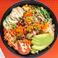 Poke Bowls (Large) · Four scoops. Poke is a Hawaiian tradition featuring ahi tuna, salmon, albacore and other sus...