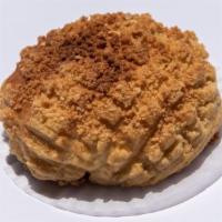 Peanut Crumb Bread · Wheat flour, peanut, peanut crumble. Contains: coconut, egg, milk, peanut, soy, wheat