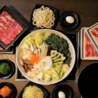 Sukiyaki Set · A Mo-Mo Paradise original Sukiyaki made with a sweet and savory soy-based broth. Enjoy by di...