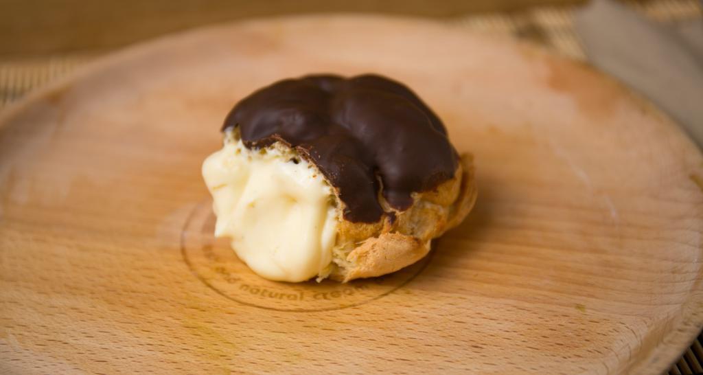 Chocolate Eclair · Our Healthy Puff Topped with Semi-Sweet Chocolate and choice of Filling