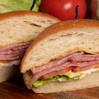 Salami · Served with lettuce, tomatoes, mayo, and mustard bread choices.