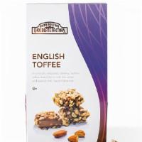 English Toffee Tote · Individually wrapped, crunchy, buttery toffee drenched in milk chocolate and coated in roast...