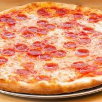 Pepperoni Pizza · To-die-for pepperoni pizza, all natural mozzarella cheese, house-made dough & Modesto tomato...