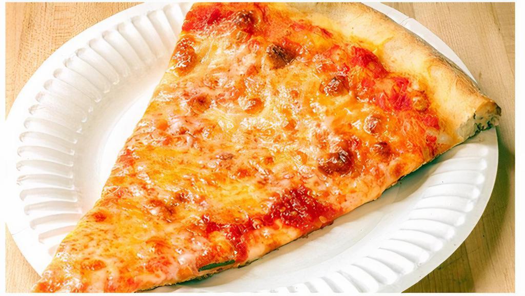 Ny Cheese Slice · Traditional New York cheese pizza, all natural mozzarella, house-made dough & Modesto tomato sauce.