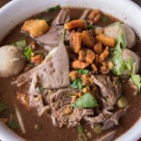 Boat Noodles · Noodle in a flavorful special soup.