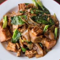 Pad See Ew · Flat rice noodles, sweet soy sauce, Chinese broccoli, and egg.