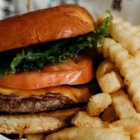 Kids Cheeseburger Meal · Fries and drink included
