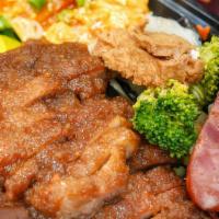 Stewed Pork Chop Bento Box 滷豬排便當 · 