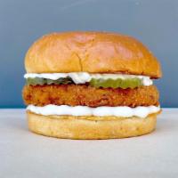 Chick'N Sandwich · 100% plant-based crispy chick'n patty dressed with Veganaise mayo and pickles, all in a fres...