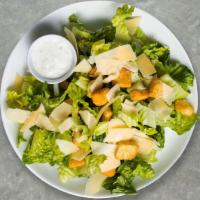 Care For Caesar Salad · (Vegetarian) Romaine lettuce, house croutons, and parmesan cheese tossed with Caesar dressing.
