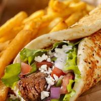 Gyro Pita  · gyro Lamb or Beef  served with lettuce, tomatoes, onions, with special sauce in Pita Bread a...