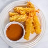 Shrimp Tempura · 8 pcs crispy shrimp and tempura house sauce.