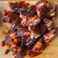 1 Lb. Rib Tips  · FULLY SMOKED PORK RIB TIPS.