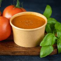 Tomato Basil Soup · Our made from scratch Tomato Basil Bisque