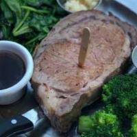 Prime Rib Standard Cut  (Available After 4Pm) · -- Served After 4pm --
14oz
Rubbed with a signature smoked bacon seasoning, our prime rib is...