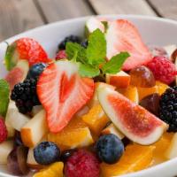 Fruit Salad · Vegetarian. Choice of cottage cheese or yogurt. Granola, raisins, coconut, walnuts, almonds,...