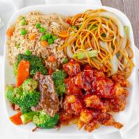 Combo B · Fried rice, chow mein.2 items