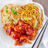 Combo A · Fried rice, chow mein.1 item