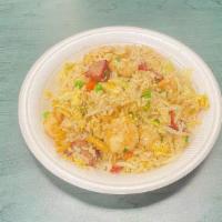 Yang Chow Fried Rice · chicken BBQ pork and shrimp