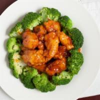 S3 General Tso'S Chicken · Spicy. White meat. Crunchy chunks of juicy chicken battered and sauteed in a hot and spicy s...