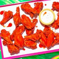 20 Wings · 20 crispy fried bone-in chicken wings in your choice of sauce