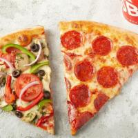 2 Slice Combo · Includes choice of 2 XL NY Slices  and drink.