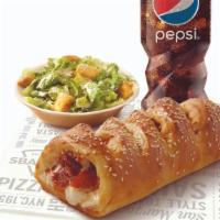 Individual Stromboli Combo · Includes choice of 6” Stromboli, side and drink.