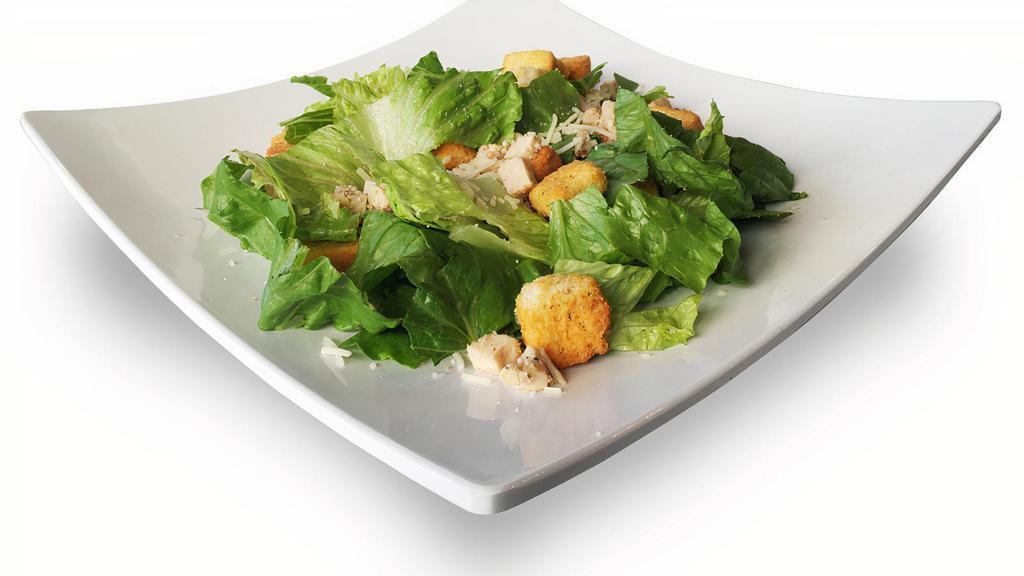 Caesar Salad · Romaine lettuce, croutons, shaved Parmesan cheese and Caesar dressing.