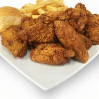 Fried Chicken Wings Dinner · 10 pieces of our famous juicy golden fried chicken wings.