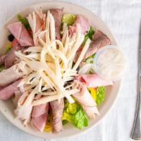 Deluxe · All the fixings with ham, turkey, roast beef, cheese. Dressing on the side.