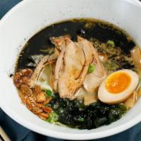 Black Edition Ramen: Jukusei Fermentation · Fermented with organic garlic oil roasted with natural bincho charcoal for 18 hours plus our...