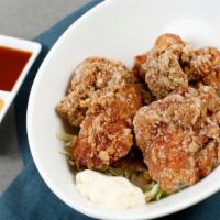 Chicken Karaage · An 8-10 piece marinated chicken deep-fried to a crisp perfection served with house ponzu and...