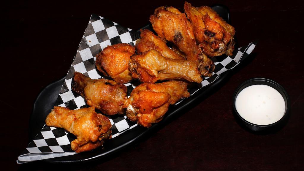 Wings (10) · 10 boneless or classic (bone-in) wings with up to 2 flavors.