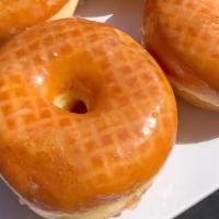 Plain Glazed Doughnut · glazed yeast ring doughnut.