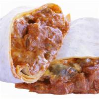 Ham Burrito · Include two extra-large fresh eggs, hash brown, and shredded American cheese.