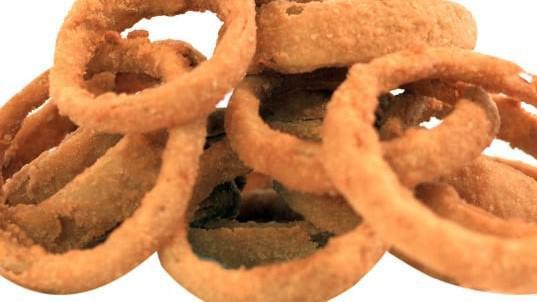 Homemade Onion Rings · Served with a side of ranch dressing