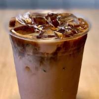 Iced Mocha · Dark chocolate sauce with a double shot of espresso and cold milk