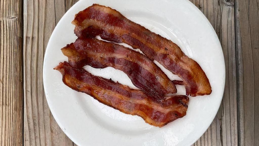 Bacon A La Carte · Three strips of bacon. (Responsibly raised. No antibiotics.)