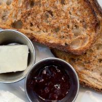 Bub & Grandma'S Toast With House Butter & Seasonal Berry Jam · Bub & Grandma's sourdough toast, butter with sea salt, and seasonal berry jam.