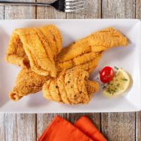 Fillet Of Sole Dinner · Two to three lovely pieces of fried or grilled fish depending on weight served with two side...