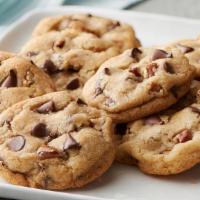 Chocolate Chip Cookies · Six Cookies with chunks of chocolate in every bite! Delicious chewy fresh baked and perfectl...