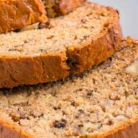 Banana Bread Home Baked · Delicious homemade banana bread a great healthy dessert or snack, generous portion and nutri...