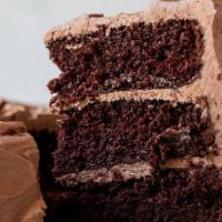Chocolate Fudge 3 Layer Cake · Chocolate Fudge 3 Layer Cake - Large Slice of Rich Chocolate & Fudge stacked into 3 Layers. ...