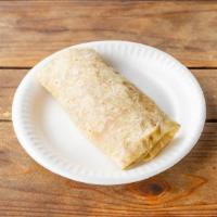 Burrito With Meat · Served with choice of meat, rice, beans, cilantro, and onion.